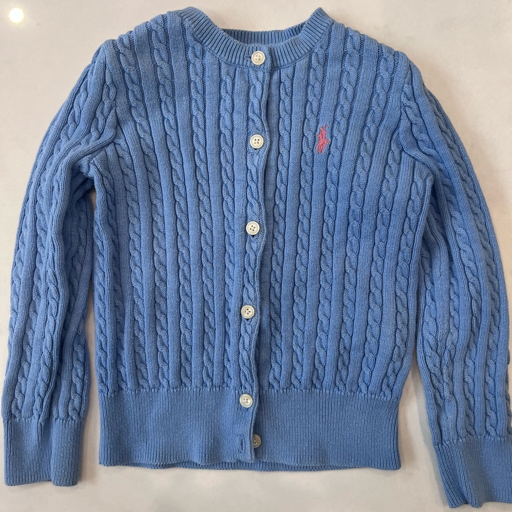 ✨Polo Ralph Lauren✨Cotton Cable Knit Cardigan - Picture 2 of 4